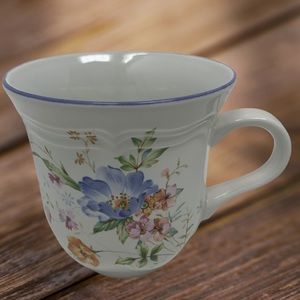 Mikasa French Countryside Blue Bouquet Floral Mugs Set of 6 – Made in Japan